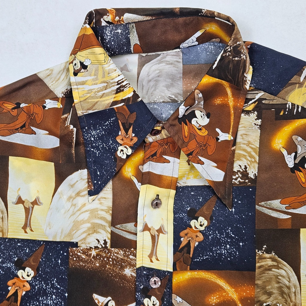 Vintage Kennington Disney Fantasia Mickey Sorcerer Shirt Retro **NO SIZE TAG** - Picture 9 of 16